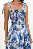Floral Smocked Midi Dress