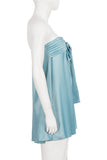 Strapless Bow-Tied A-Line Dress