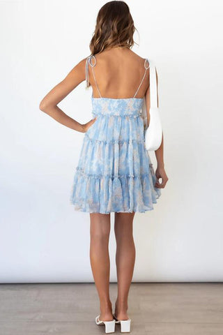 Strappy Floral Casual Dress