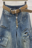 Versatile Denim Cargo Shorts