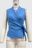 Wrap-Around Sleeveless Top