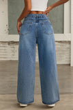 Pearl-Studded Straight-Leg Jeans