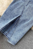 Button-Front Skirt Set