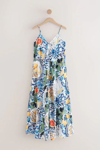 Printed Maxi Casual Dress