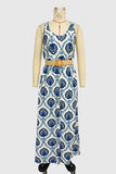 Sleeveless Printed Maxi Dress