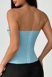 Chic Tie-Front Corset Top