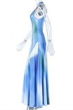 Halter-Neck Maxi Vacation Dress