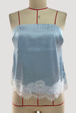 Strapless Lace-Trimmed Tank Top