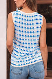 Geometric Print Slim Fit Sweater Vest