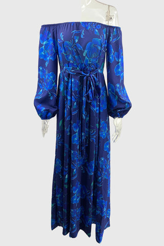 Off-Shoulder Floral Maxi Dress