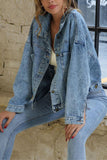 Classic Denim Jacket with Pocket Detail