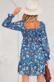 Floral Smocked Casual Dress