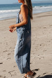 Distressed Overall Jumpsuit
