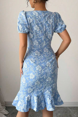 Elegant Floral Casual Dress