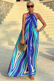 Striking Halter Maxi Dress
