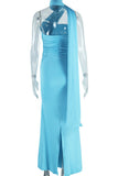 Elegant Ruched Evening Gown