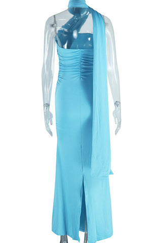 Elegant Ruched Evening Gown