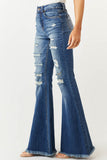 Distressed Flare Jeans