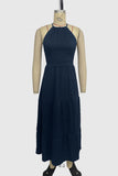 Halter-Neck Tiered Casual Dress
