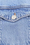 Button-Front Denim Dress