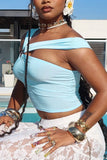 One-Shoulder Twist Tank Top