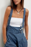 Casual Button-Strap Jumpsuit
