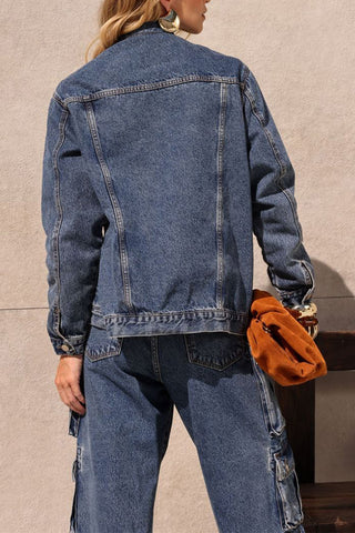Denim Jacket with Pocket Detailing