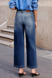 Minimalist Patch Pocket Straight Jeans