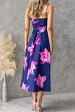 Floral A-Line Spaghetti Strap Dress
