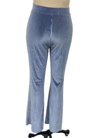 High-Waisted Flared-Leg Casual Pants
