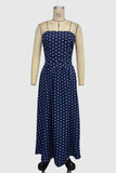 Strapless Polka Dot Casual Dress