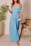 Elegant Off-Shoulder Maxi Dress