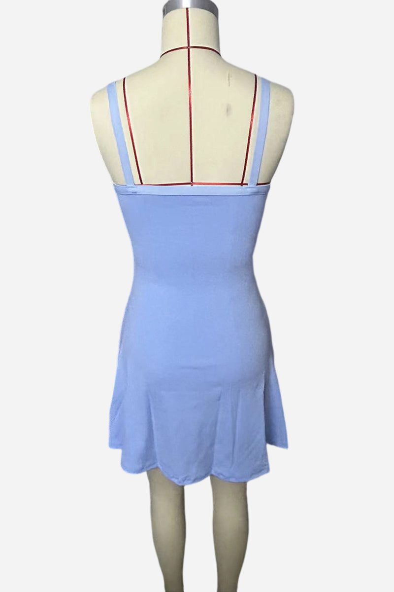 Strappy A-Line Casual Dress