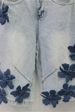 Floral Embellished Casual Shorts