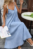 Sleeveless Denim Dress