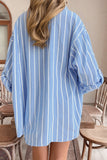 Striped Button-Front Shirt