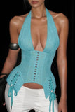 Halter Corset Tank Top