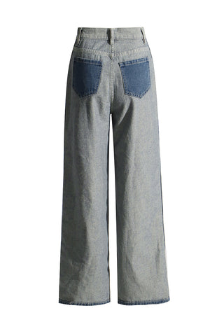 High-Waist Straight Leg Jeans