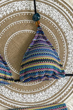 Striped Bikini Set with Cover-Up
