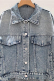 Button-Front Jacket with Side Zip Detail