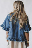 Frayed Hem Denim Jacket