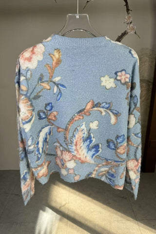 Floral Pattern Sweater