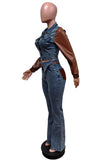 Stylish Two-Piece Denim Set