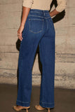 High-Waist Straight Jeans