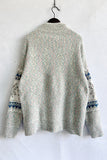 Nordic Pattern Crewneck Sweater