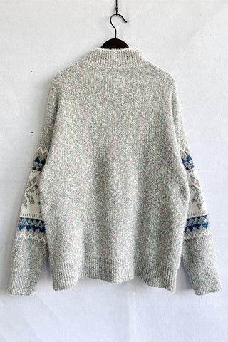 Nordic Pattern Crewneck Sweater