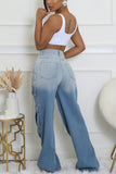 Wide-Leg Cargo Casual Pants