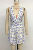 Sleeveless Patterned Romper