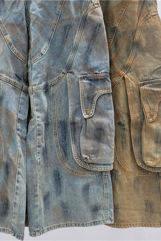 Stylish Wide-Leg Cargo Jeans