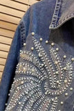 Embellished Button-Front Jacket